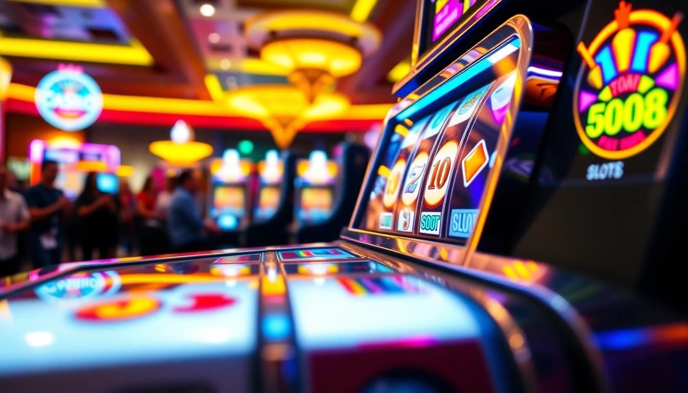 Menangkan permainan slot88 di mesin slot yang penuh warna dan meriah di kasino.