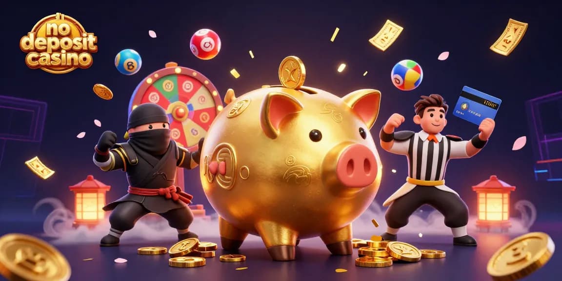 Engage in thrilling action at the no deposit bonus casino featuring characters and lively game elements.