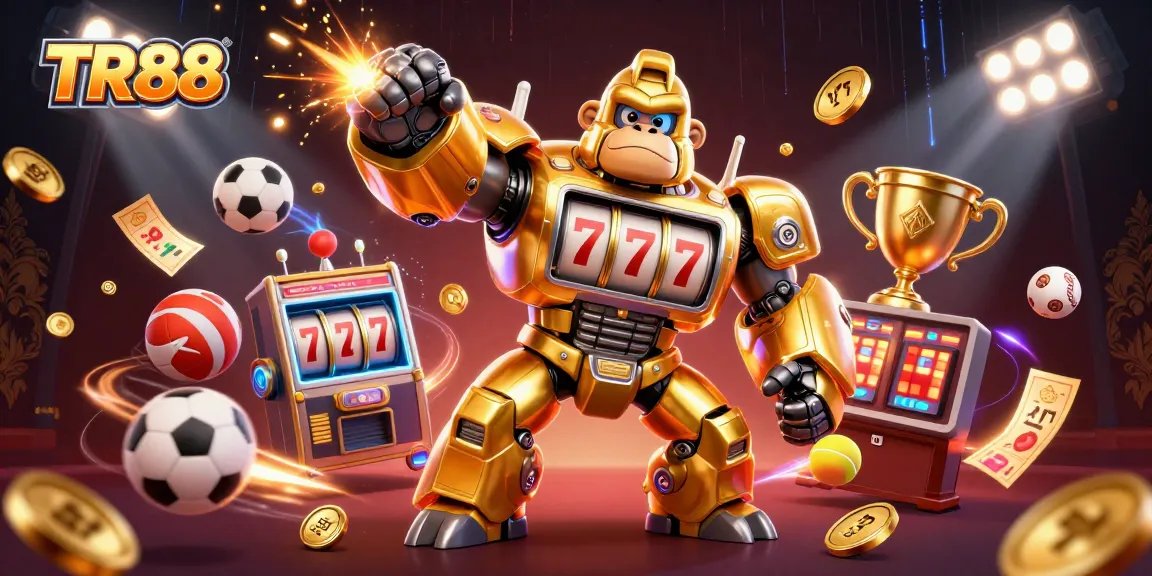 Engage with the exciting world of TR88 where the golden gorilla mech and sports balls unleash winning rewards.