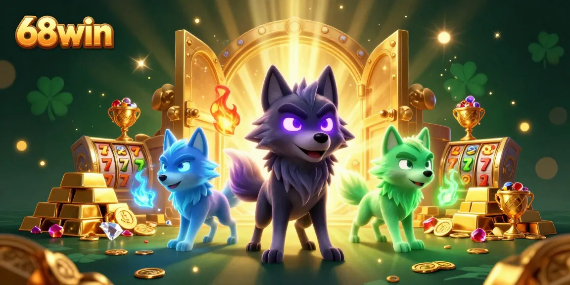Engage with thrilling 68win gaming action featuring energetic wolves and treasure vaults.