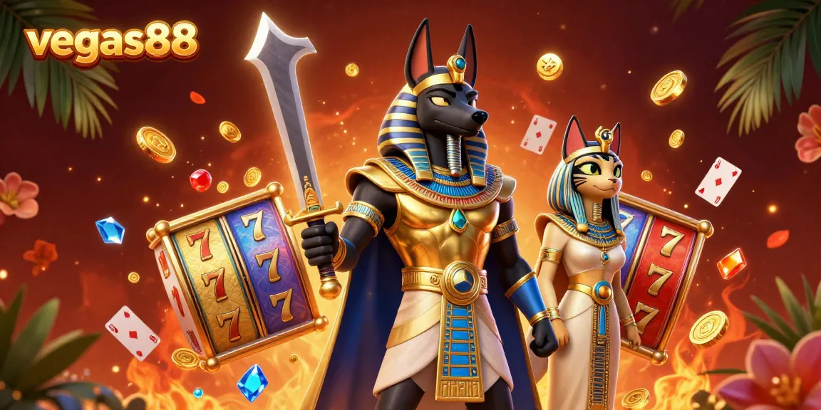 Permainan slot jackpot di vegas88 dengan Anubis dan Bastet, pencarian kemenangan besar!