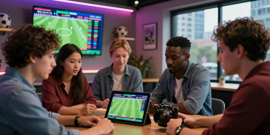 Exciting community scene at Kèo Bóng Đá Hôm Nay, showcasing passionate bettors engaging with live football odds.