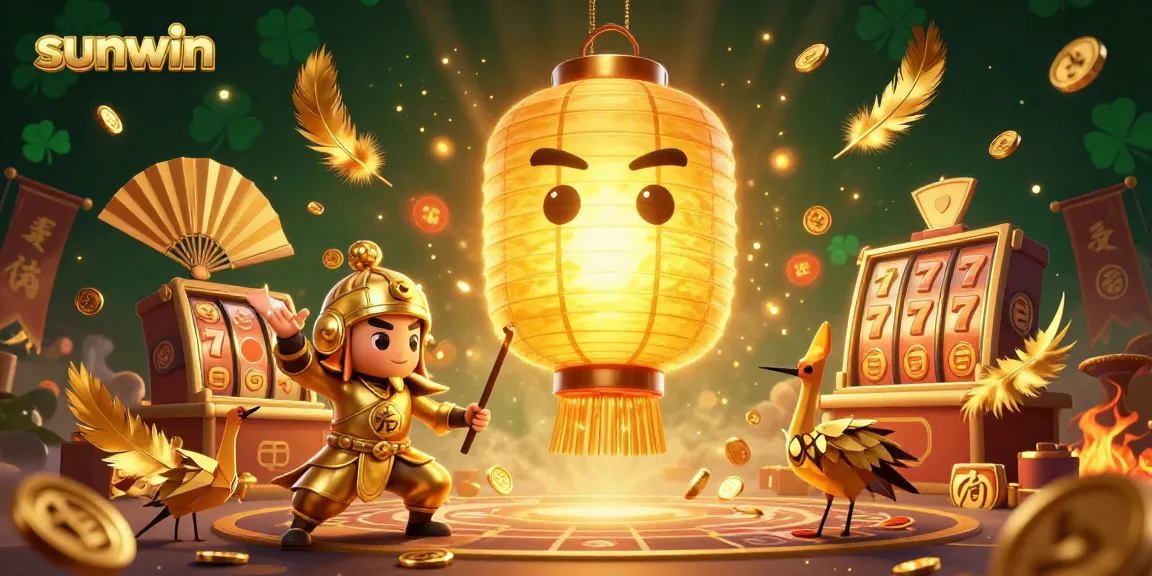 Experience thrilling gaming action with sunwin slot games amidst captivating characters and elements.