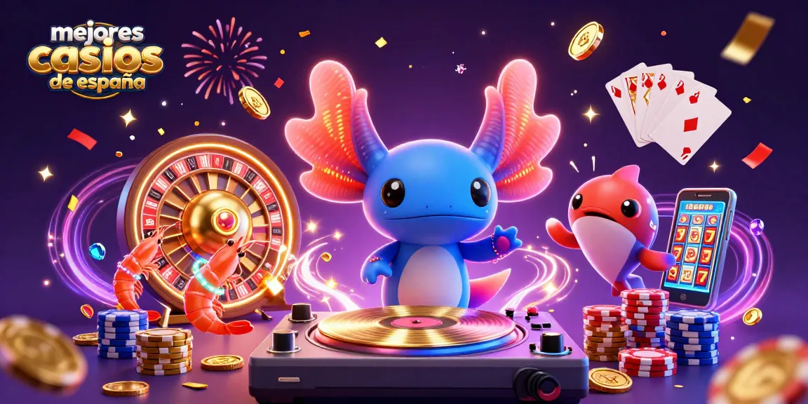 Disfruta de los mejores casinos online de España mostrando una animación vibrante y dinámica.