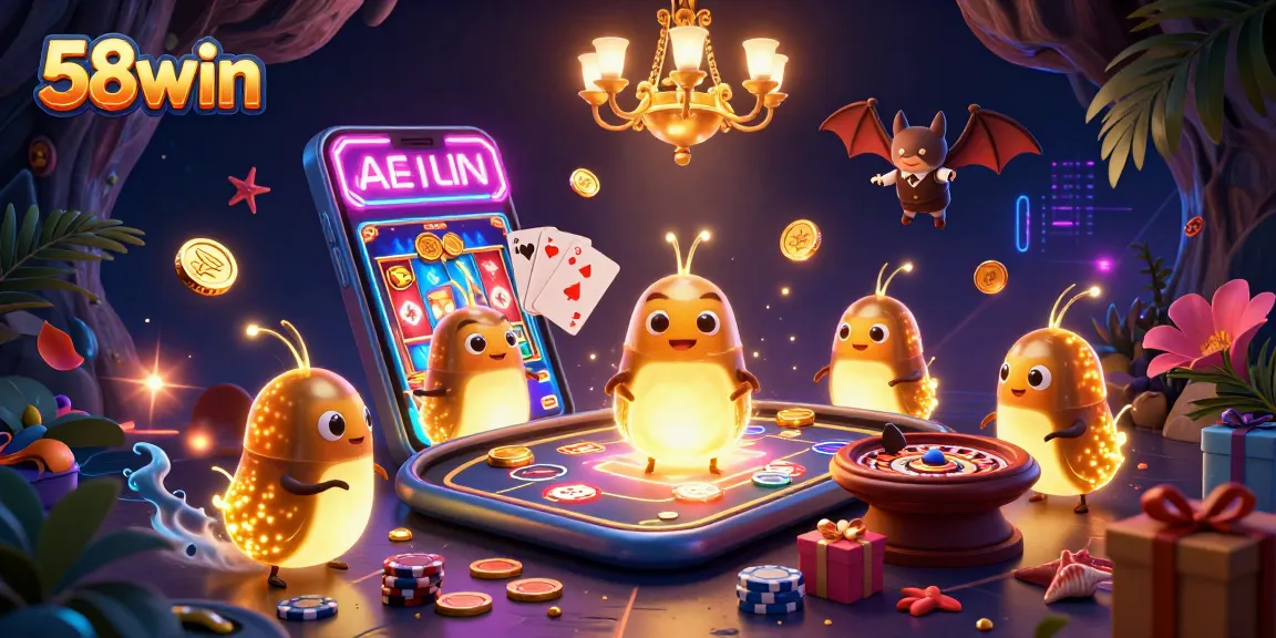 Experience thrilling gaming adventures with 58win at an electrifying casino scene.