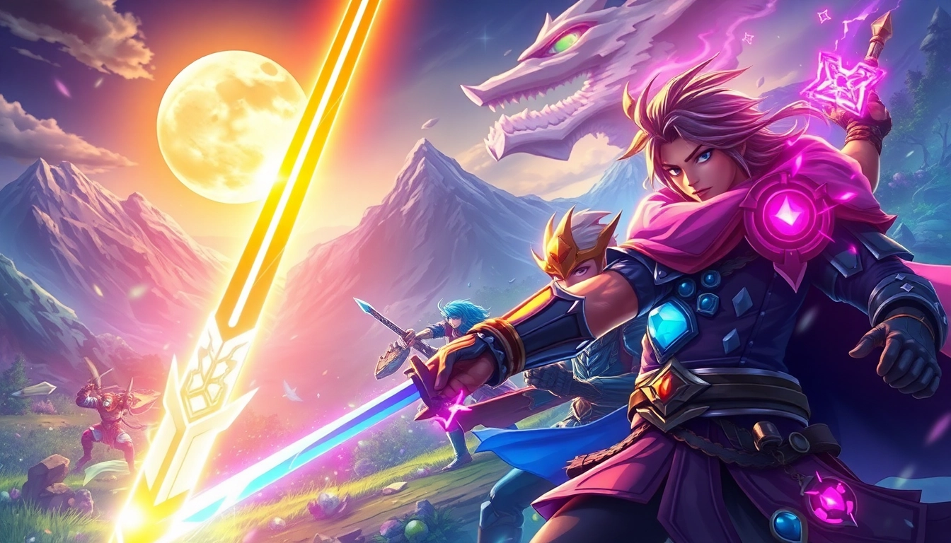 Engaging scene from yono game showcasing an epic battle with vibrant characters.