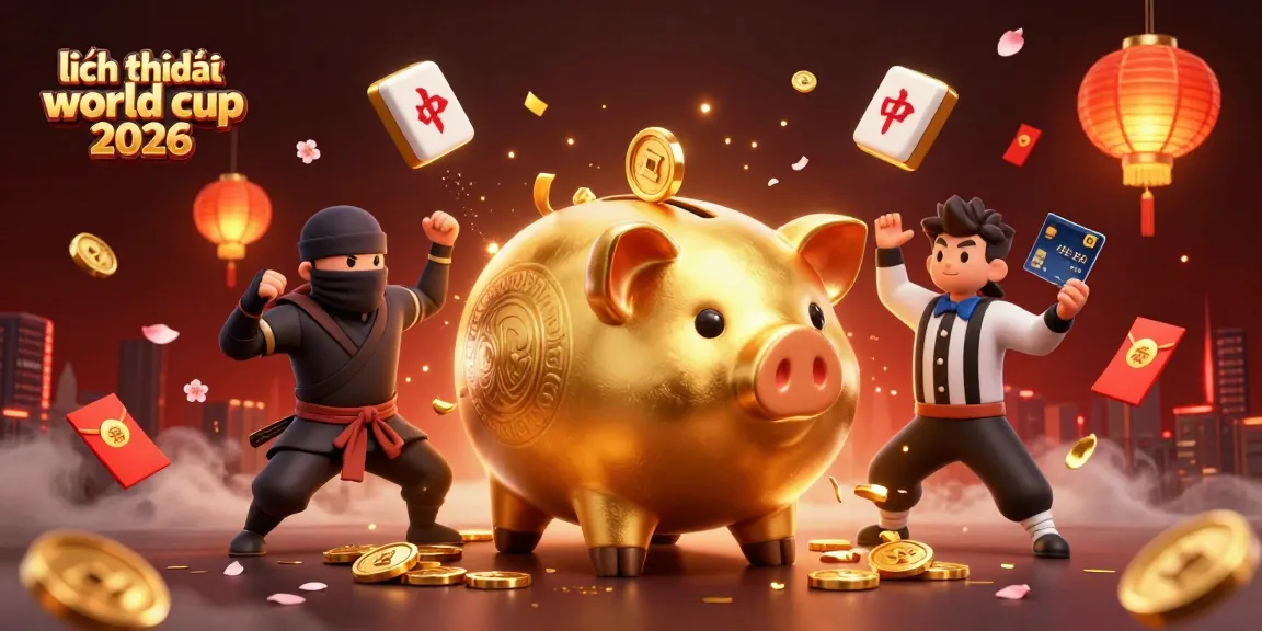 Bet on lịch thi đấu world cup 2026 featuring dynamic characters and casino elements creating an engaging scene.