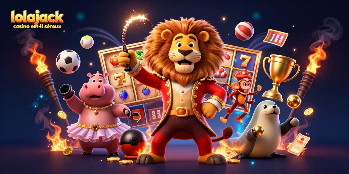 Engaging slot game experience showcasing lolajack casino est-il sérieux with dynamic characters in action, winning elements, and vibrant effects.
