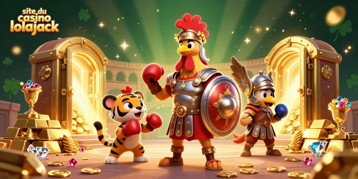 Spin and win at the site du casino lolajack with engaging characters amidst treasure and vibrant colors.