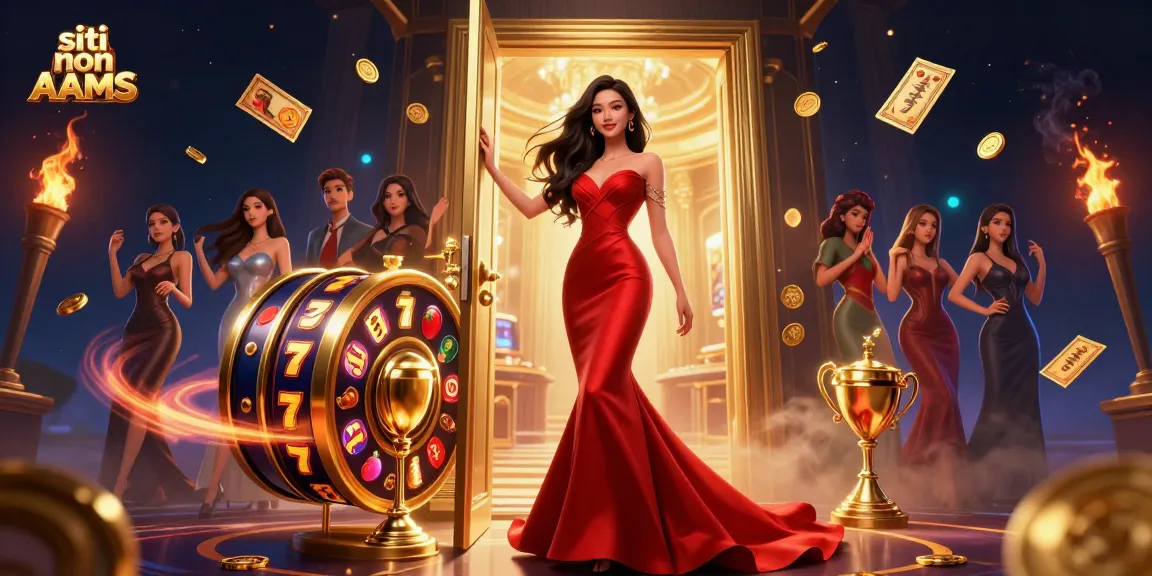Scopri il fascino dei siti non AAMS attraverso una straordinaria illustrazione di casinò VIP che mostra lusso e emozione.