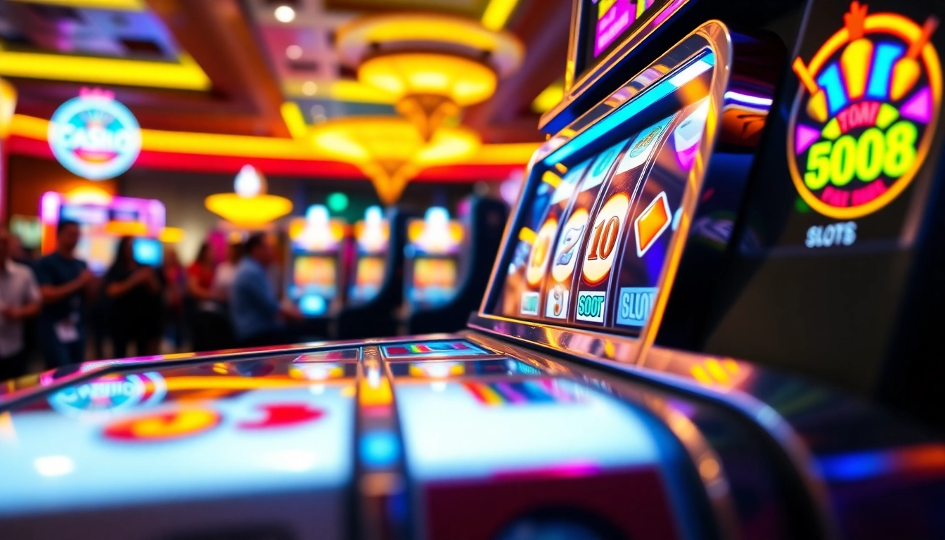 Menangkan permainan slot88 di mesin slot yang penuh warna dan meriah di kasino.