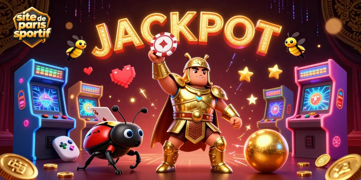 Visez un jackpot avec ce site de paris sportif illustré par un scarabée aux armures dorées.