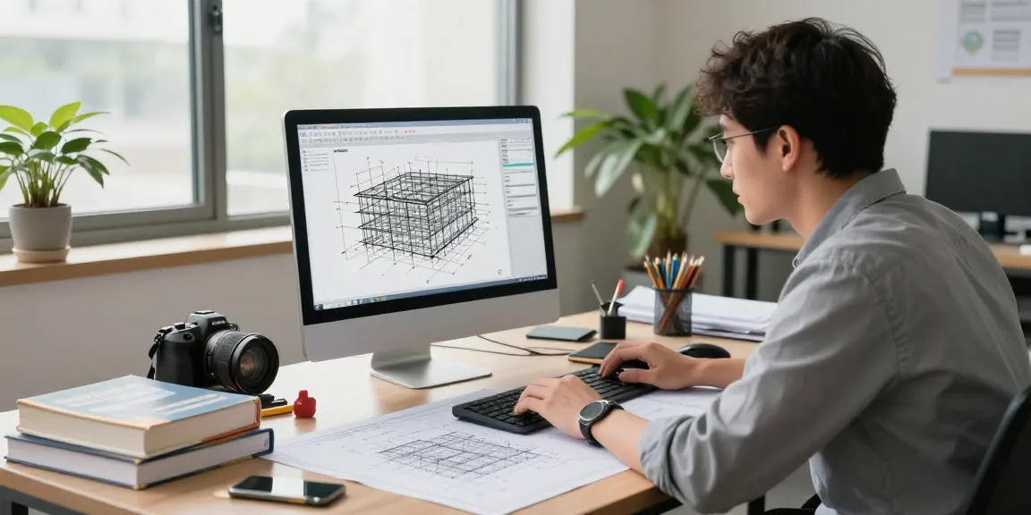 Expert conducting a structural integrity assessment in Missouri, analyzing building reports and engineering diagrams in a modern workspace.