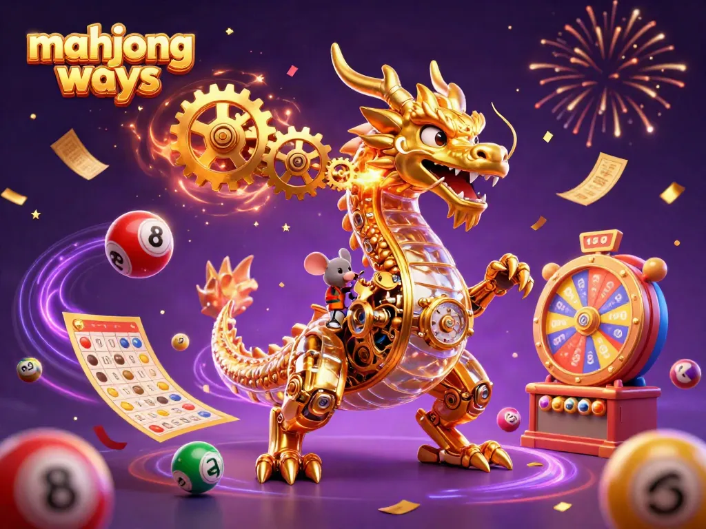 Experience thrilling gameplay with Mahjong Ways featuring a golden dragon and exciting casino elements.