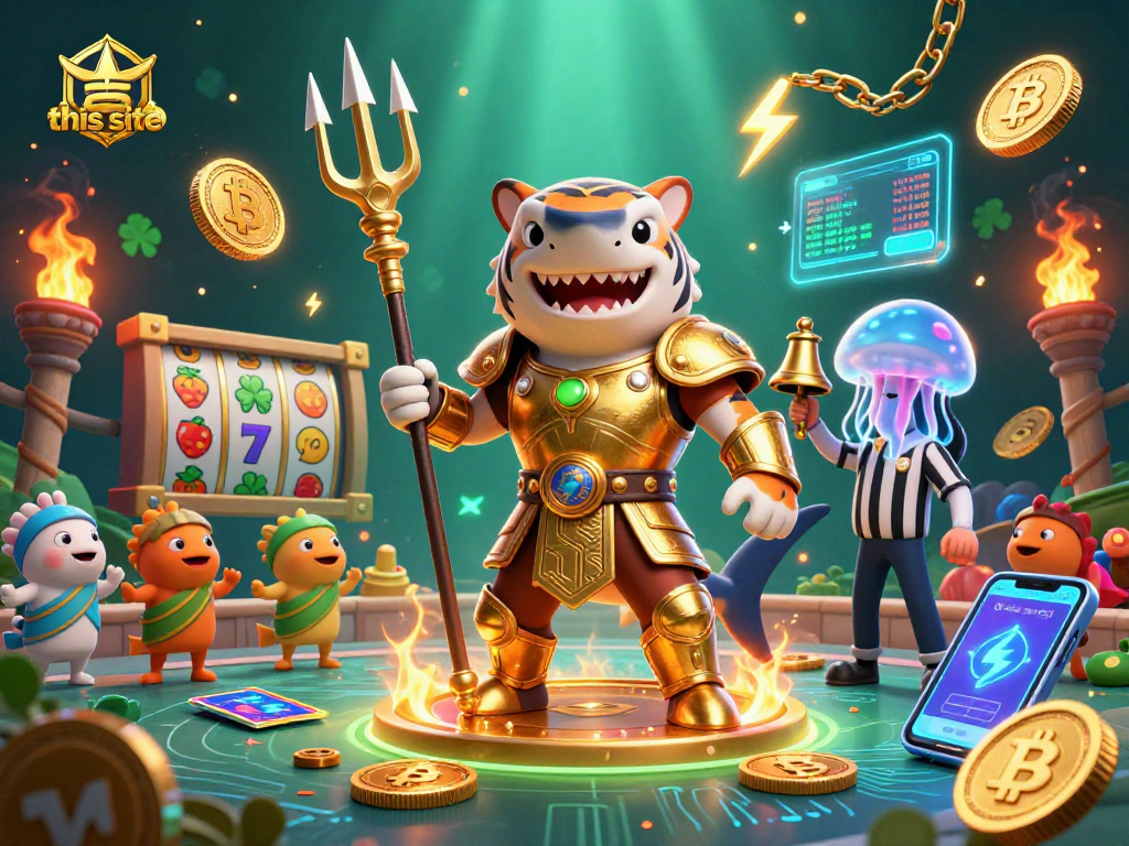 Spin and win at this site with a vibrant underwater casino scene featuring unique characters and immersive game elements.