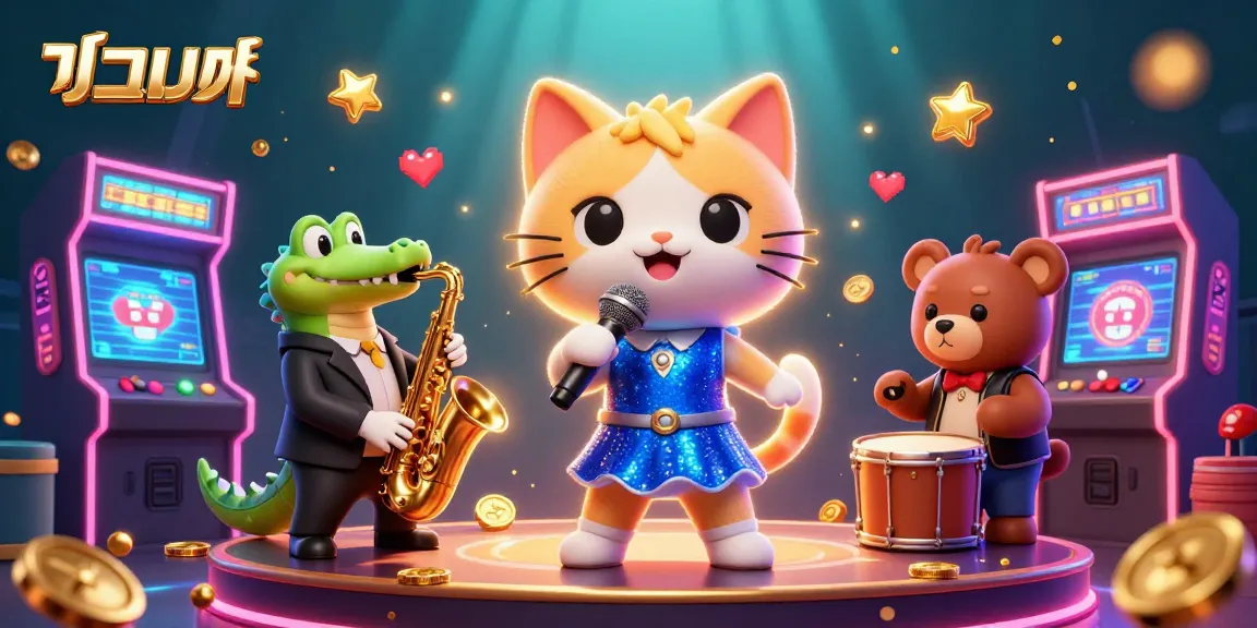 Experience thrilling แทงบอล action in this vibrant casino-themed illustration featuring engaging characters.