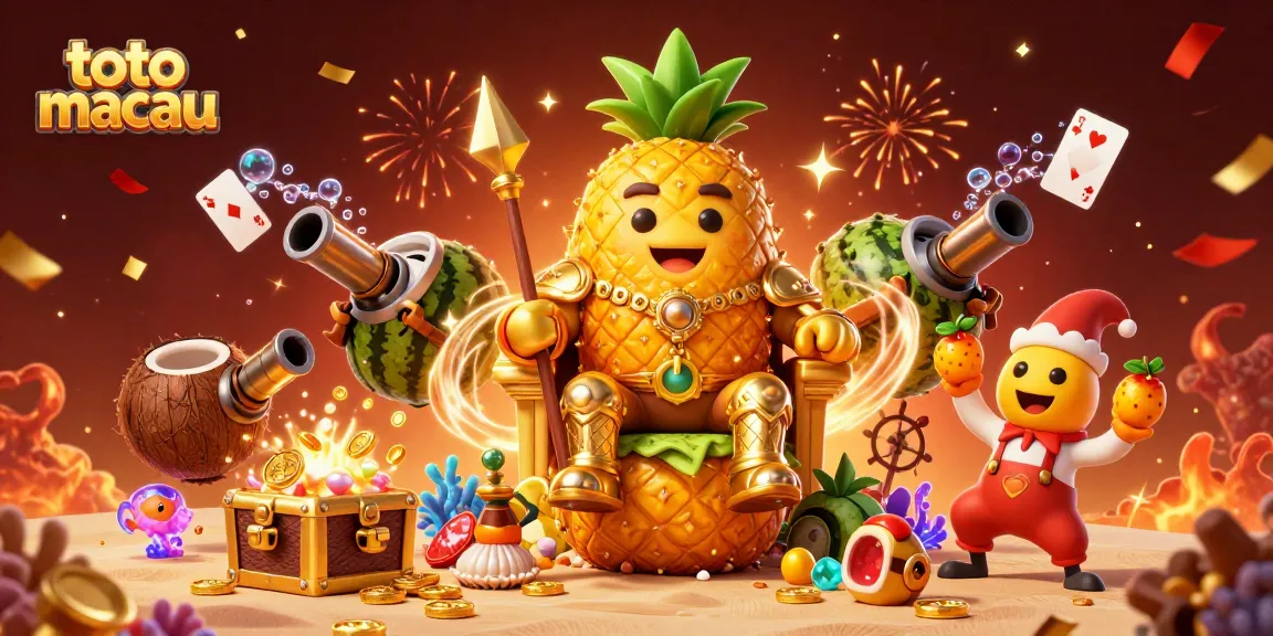 Menang taruhan di toto macau dengan kasino mewah yang dipenuhi karakter kartun berwarna-warni.
