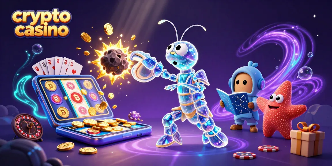 Jouer dans un crypto casino animé avec un manteau de lucioles et des éléments de jeu