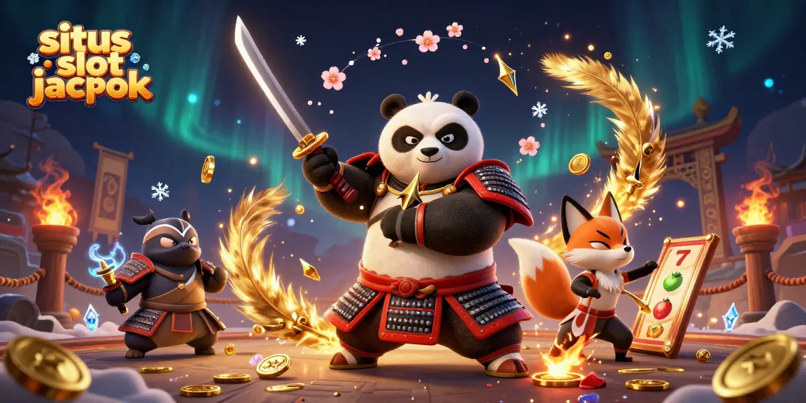 Experience the excitement of situs slot jackpot with vibrant characters and dynamic gameplay in this thrilling illustration.