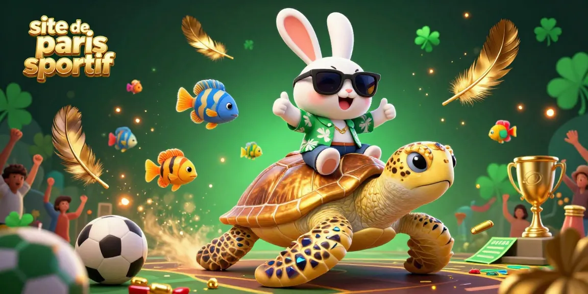 Pariez sur le site de paris sportif avec un adorable lapin chanceux au soleil.