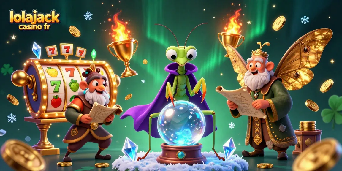 Experience winning moments at lolajack casino fr with vibrant slot reels, fortune teller, and exciting elements.