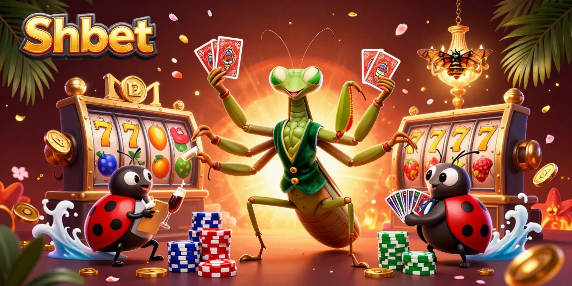 Experience thrilling wins at Shbet with playful casino characters in a vibrant 3D scene.