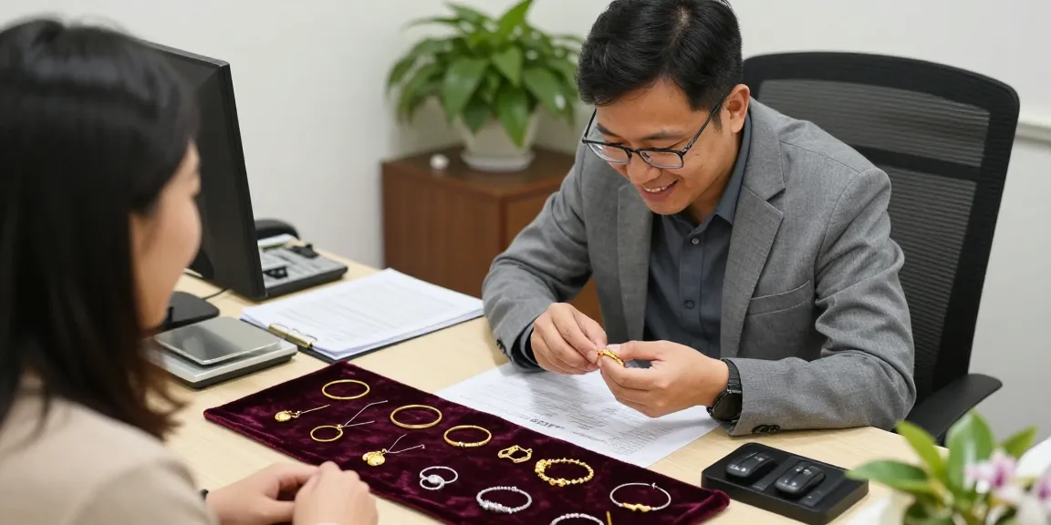 Évaluation d'un bracelet en or avec un expert sur le cours de l'or à Bruxelles.