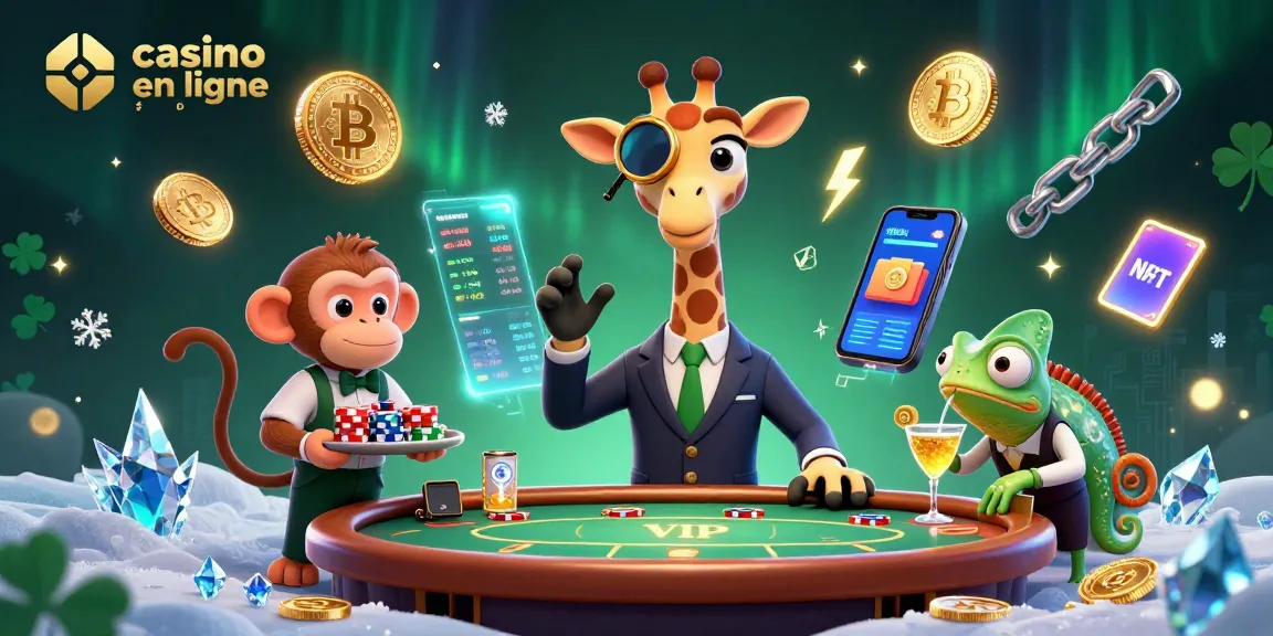 Jouez dans un casino en ligne fiable avec des personnages amusants, pièces de monnaie cryptées brillantes, et une ambiance festive.