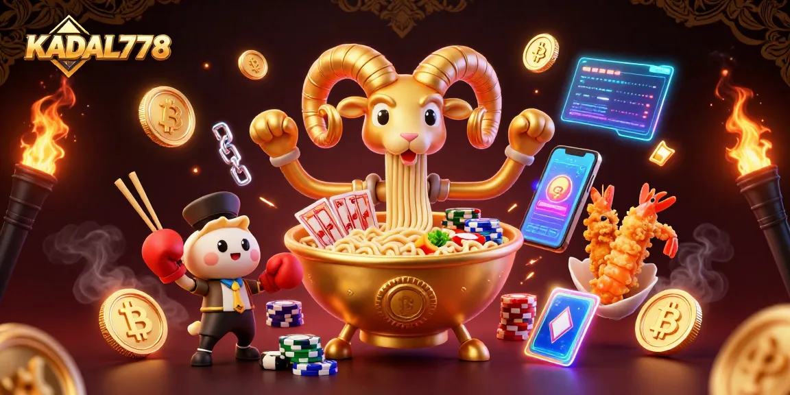 Join the fun at KADAL778 with 3D characters cheerfully engaging in thrilling casino action.