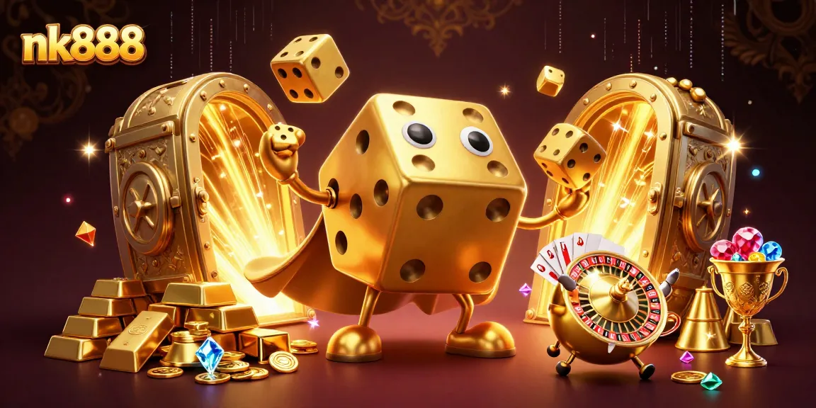 Bet on nk888 and experience massive wins with dazzling golden dice and treasures!