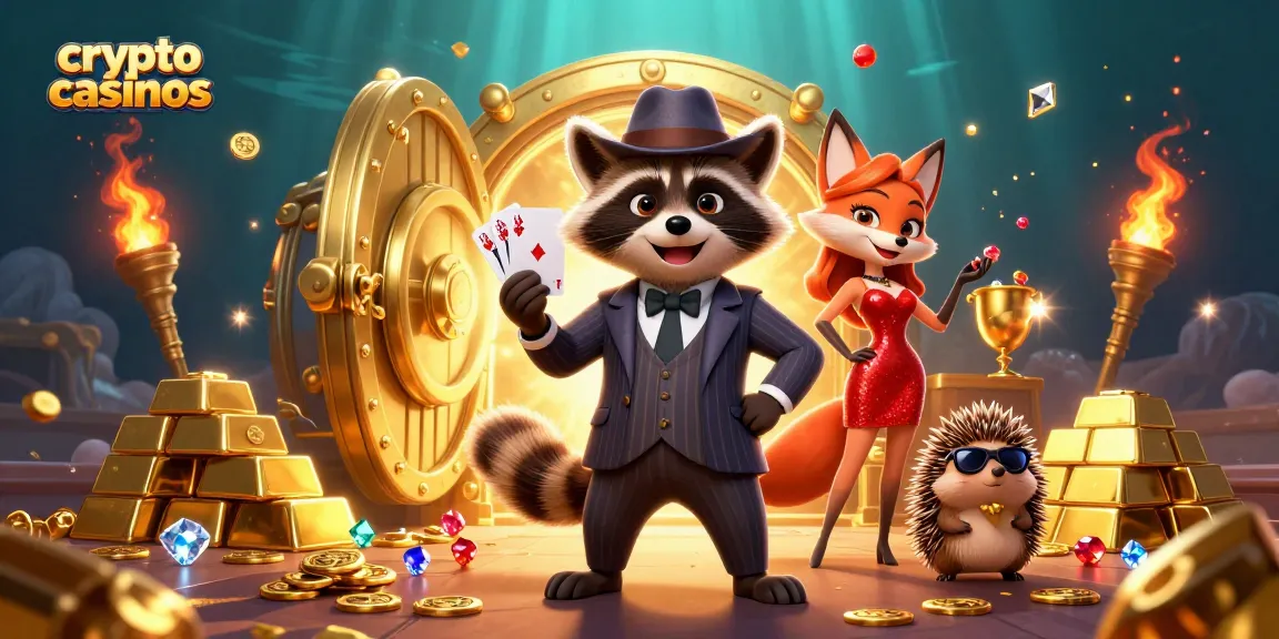 Jouez aux crypto casinos avec un raton laveur habillé en gentleman, une renarde glamour, et un hérisson garde du corps.