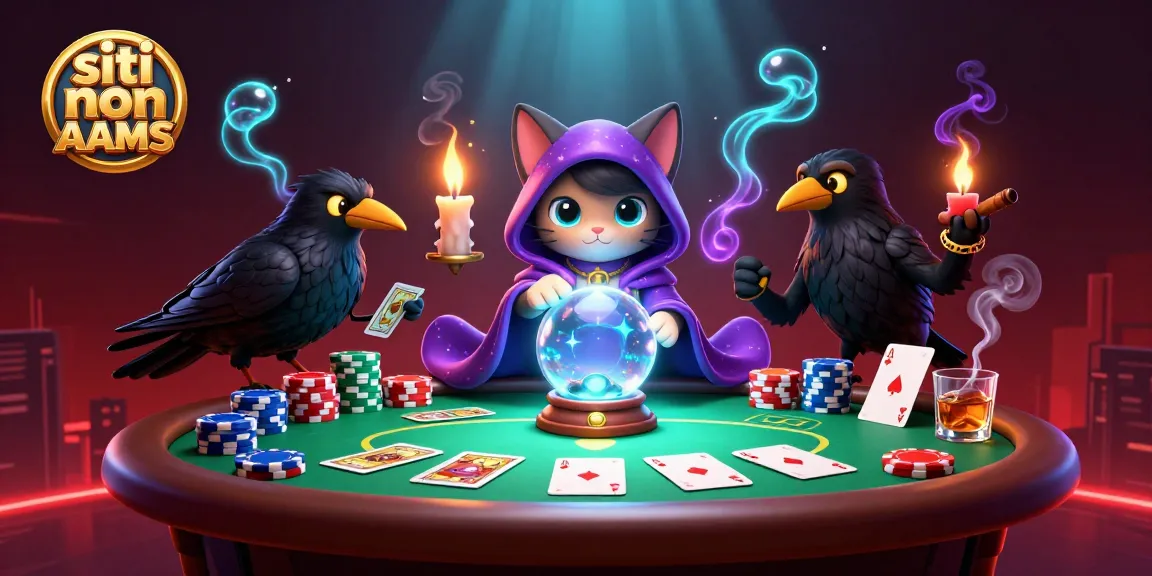 I siti non AAMS attirano i giocatori con personaggi da casinò mistici in 3D, elementi di poker e colori vivaci.