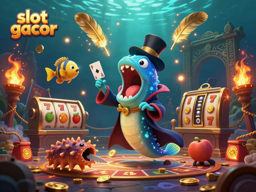 Watch the slot gacor magic show with a bioluminescent eel performing card tricks and more.