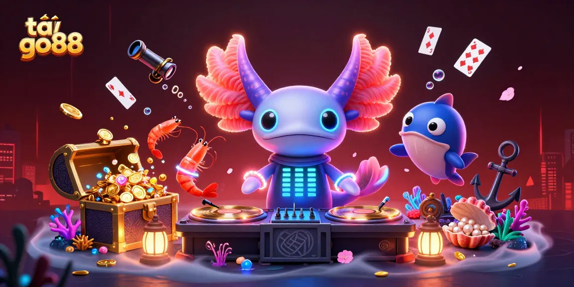 Experience exhilarating gaming adventures as you tải go88 with colorful characters and treasures in a vibrant underwater scene.
