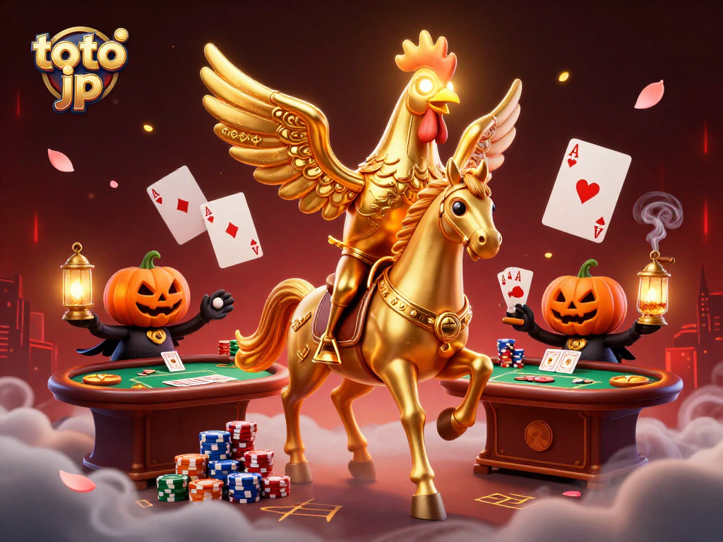 Experience thrilling gaming adventures at toto jp with vibrant 3D illustrations of casino action.