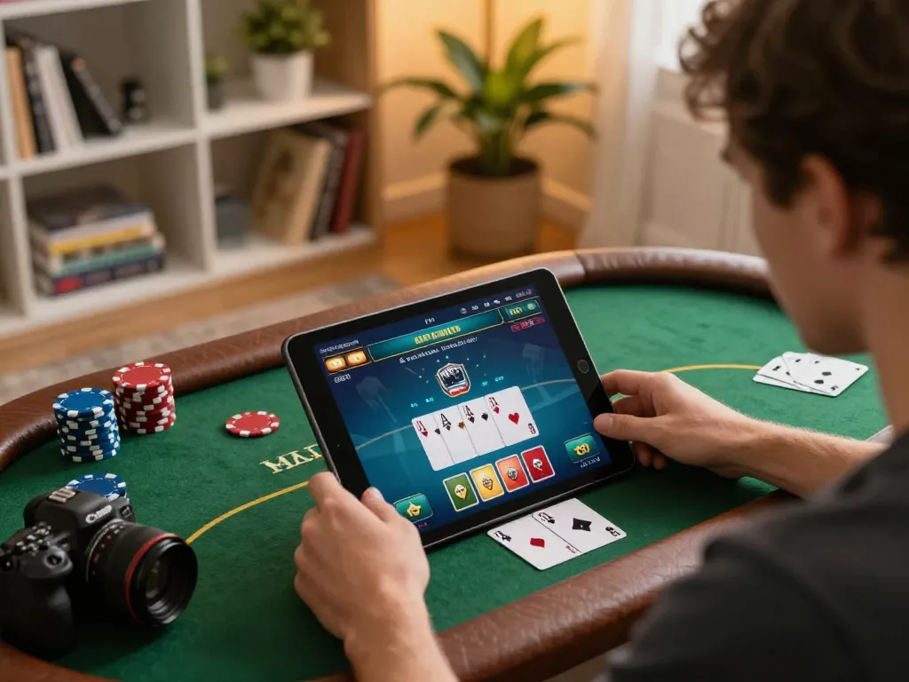 Experience luck8biz with engaging poker gameplay in a cozy home atmosphere
