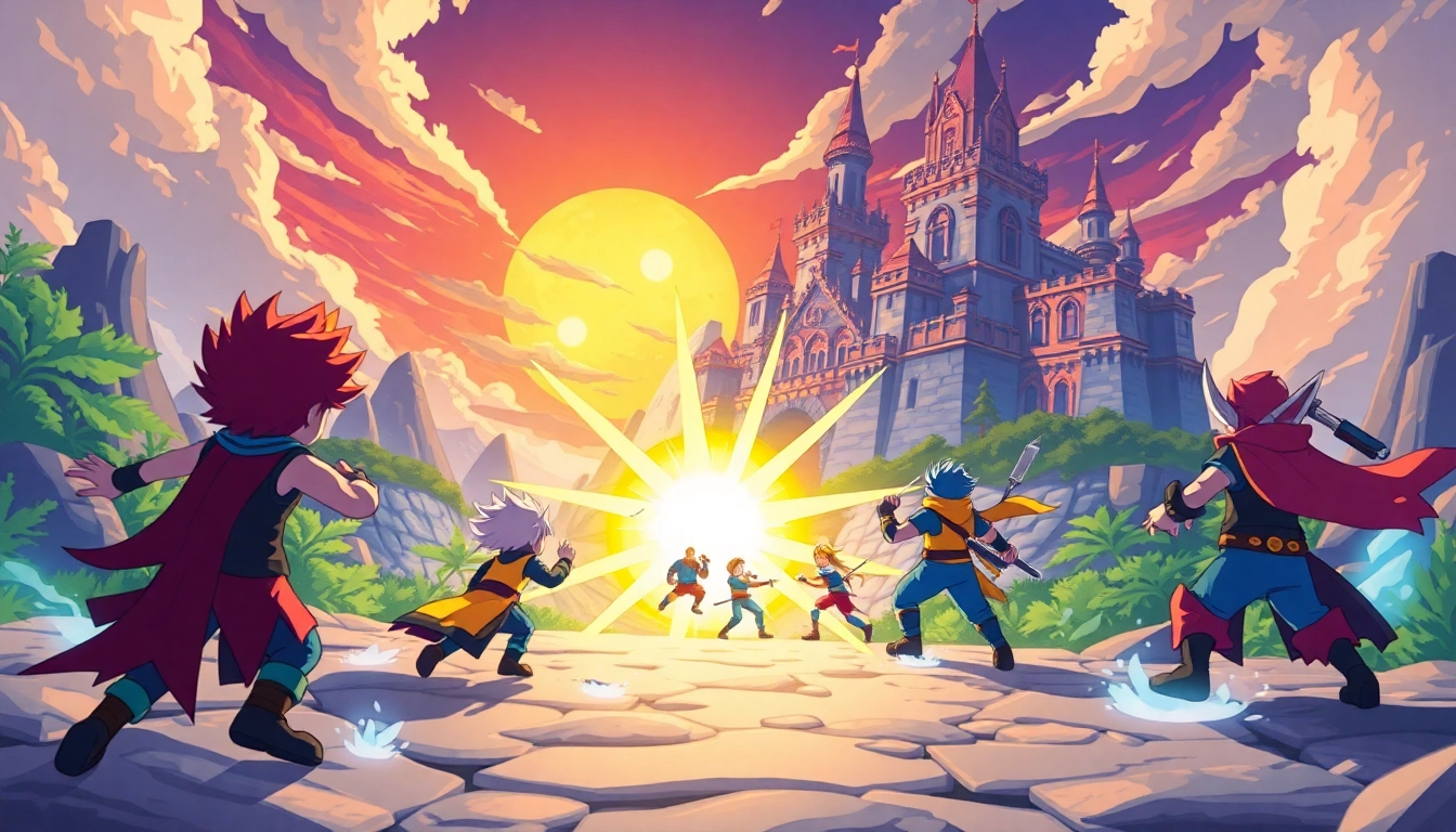 Players interact in the yono game universe, featuring colorful characters and a vibrant landscape.