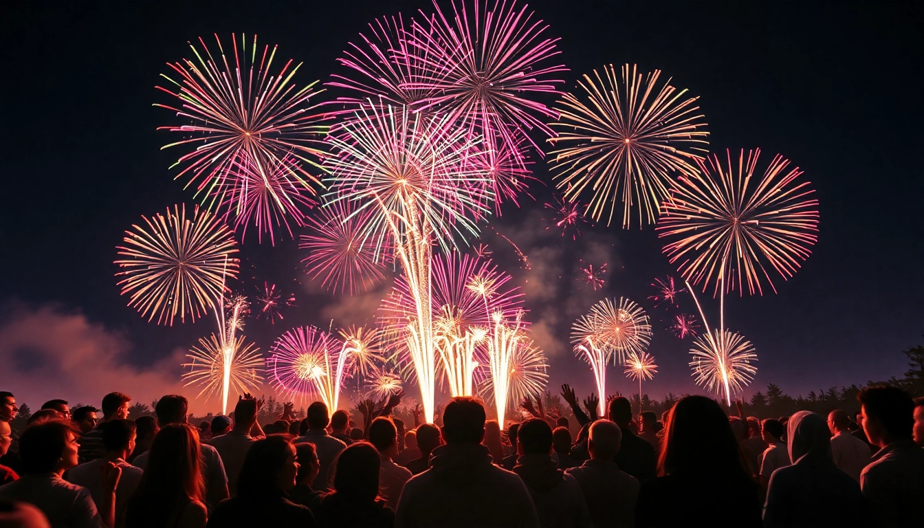 Experience stunning wholesale fireworks lighting up the night sky, bringing joy to spectators.