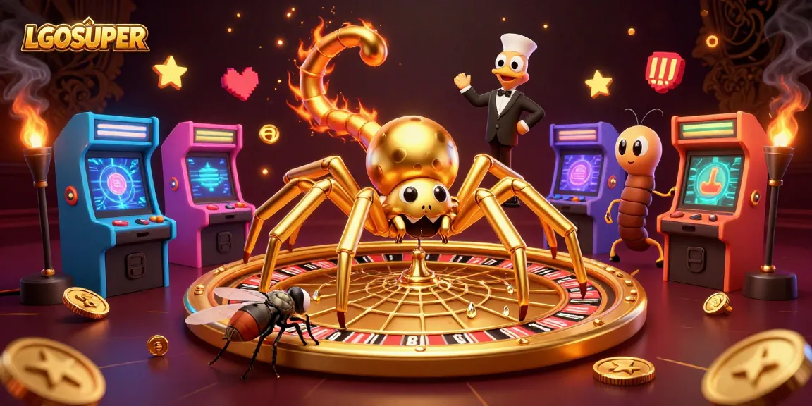 Bet confidently at LGOSUPER's roulette wheel in an ultra-detailed casino illustration.