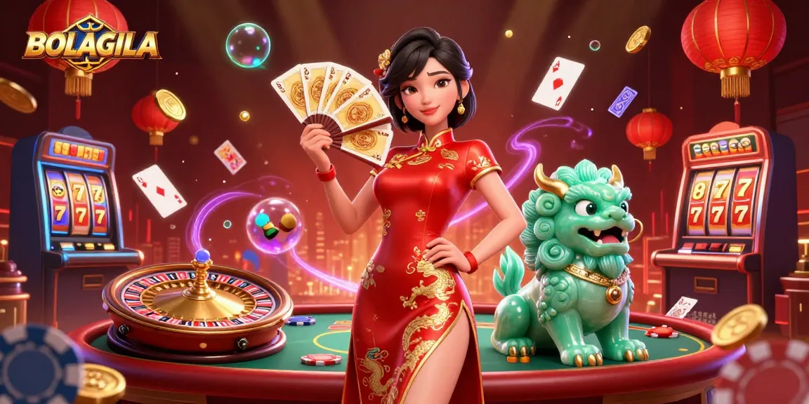 BOLAGILA promotes winning strategies in a vibrant live casino with dynamic action and colorful elements.