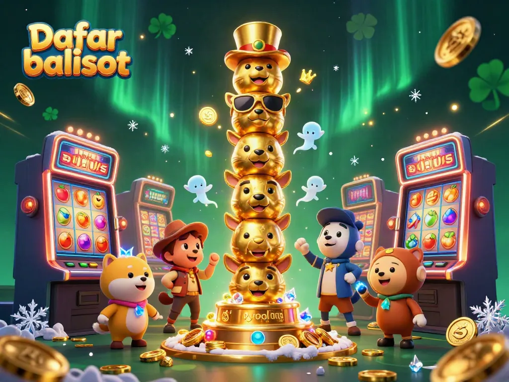 Engage in thrilling gameplay with Daftar balisot featuring iconic slot machines and lively casino elements.