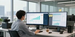 Content moderation workspace using an ai detector for analytics and safety.